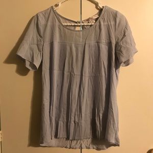 French Collection size M periwinkle blue top